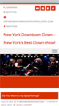 Mobile Screenshot of newyorkdowntownclown.com